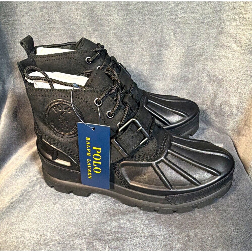 Polo Ralph Lauren Oslo Low-BO-CSL WP Leather Duck Boots Men's US 8 D EU 41